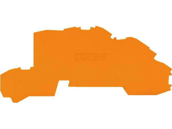 Abschluss- und Zwischenplatte 0,8 mm dick, orange, VPE 25 Stück