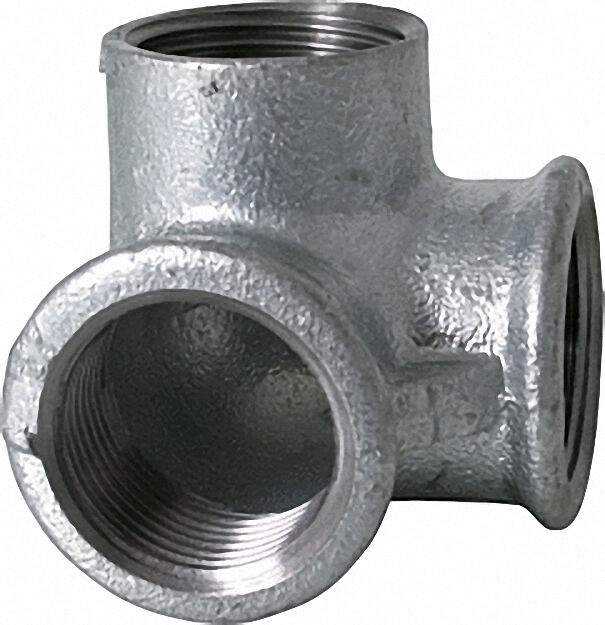 Tempergussfitting verzinkt Nr.: 221 Winkelverteiler d = 1 1/4'' Tempergussfitting verzinkt Nr.: 221 Winkelverteiler d = 1 1/4''