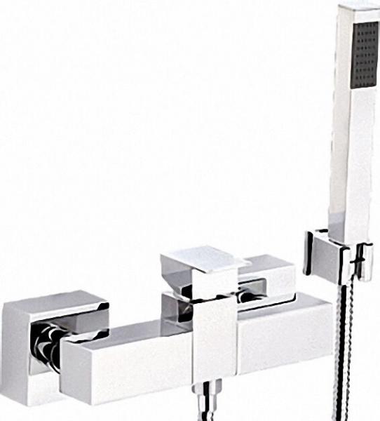 EVENES Einhand-Brausebatterie Skyline mit Brausegarnitur in Messing- Chrom
