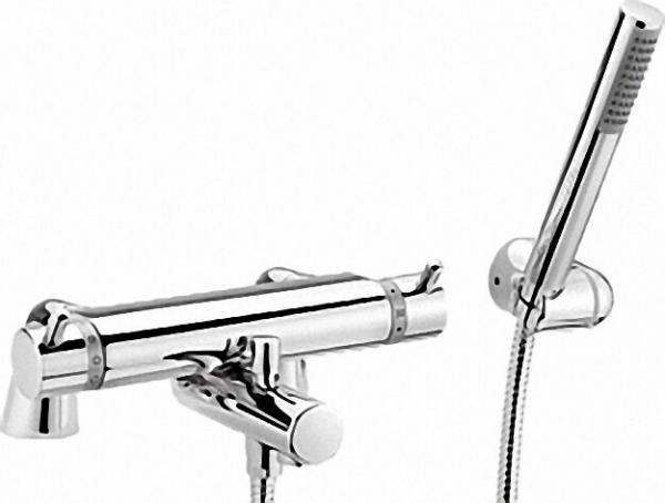 EVENES Thermostat Wannenfüll- und Brausenset auf Standbeine Kos (Chrom)