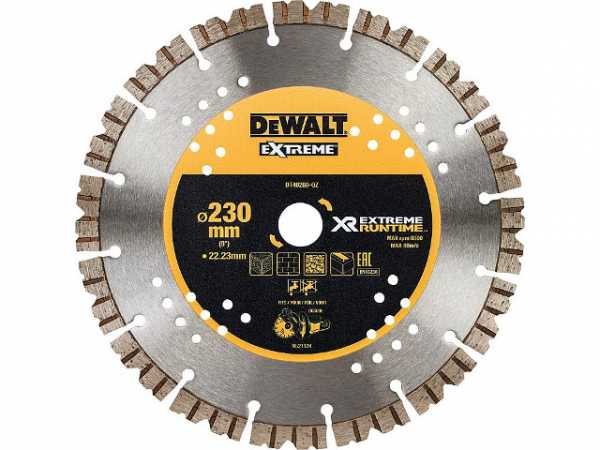 Diamant-Trennscheibe DeWALT XR Extreme Runtime 230x22,23mm