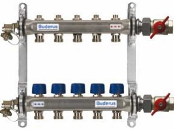 Logafix Edelstahl verteiler 10HK HVE-FI-AK/10 10 Kreise, mit Verschraubg.