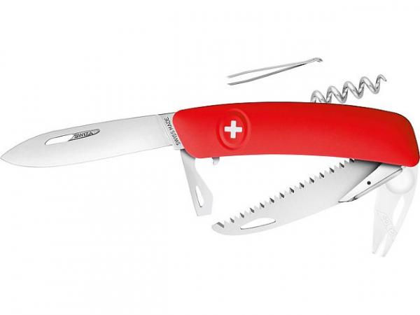 Taschenmesser SWIZA® TT05 mit Zeckenzange und rotem Griff
