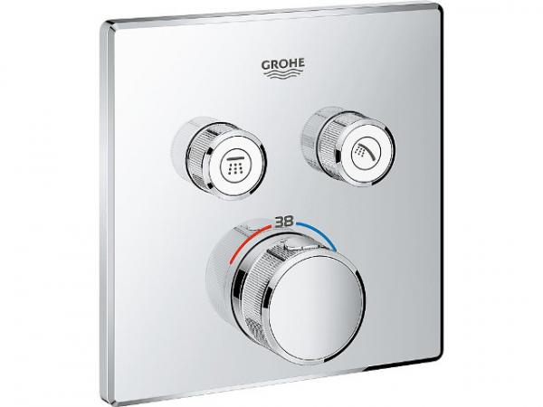 UP Thermostat Grohe Grotherm SmartControl, chrom mit zwei Absperrventilen