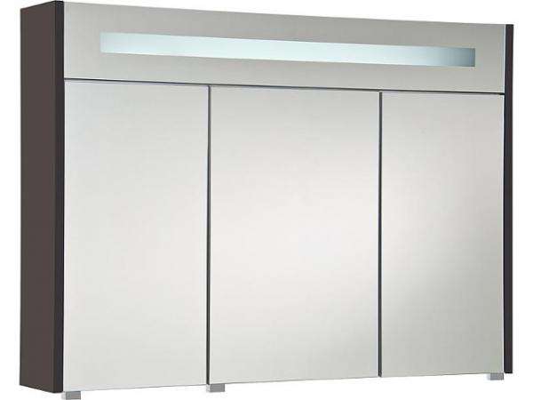 Spiegelschrank mit Beleuchtung, anthrazit matt 3 Türen 1200x750x188mm