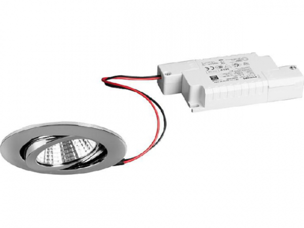 LED EBS 230V 6W 3000K chrom, dimmbar,P