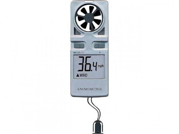 Handwindmesser mit Windchill- Temperatur und Windstärke