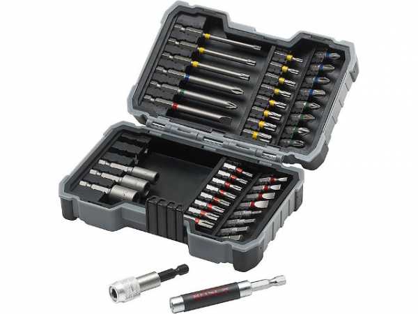 Bosch Bit- und Steckschlüssel-Set 43-teilig mit Farbcodierung Bit-Box Bitset