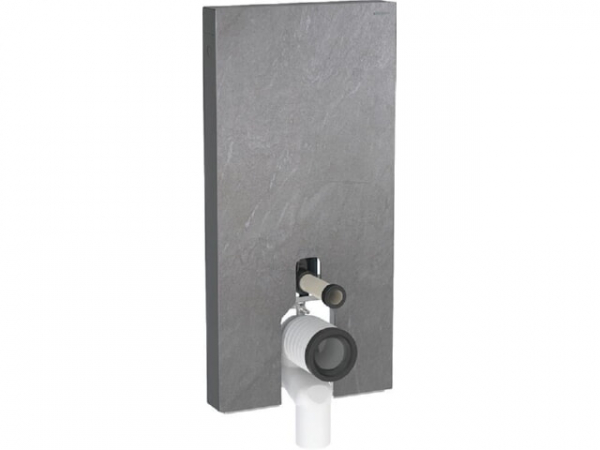 GEBERIT Monolith Plus Sanitärmodul für Stand-WC 101cm, Steinzeug Schieferoptik/Aluminium schwarzchrom