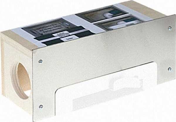 Einbaubox für Sockel-Einkehrdüse mit Edelstahl-Blende