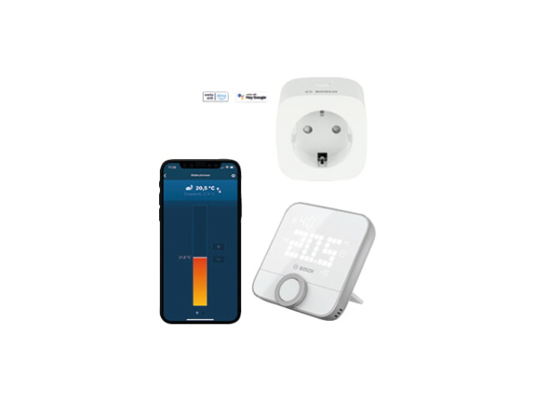 Buderus Einzelraumregelung Erweiterungsset für Logatrend IFR, Raumthermostat II & Zwischenstecker, Smart Home 7739623522