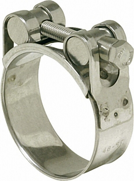 Gelenkbolzenschellen Edelstahl V4a - W5 Bandbreite 25mm/Dm 113-121mm