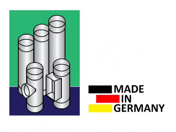 TTC Abgas Deckel weiß für T-Stück, DN 110/160