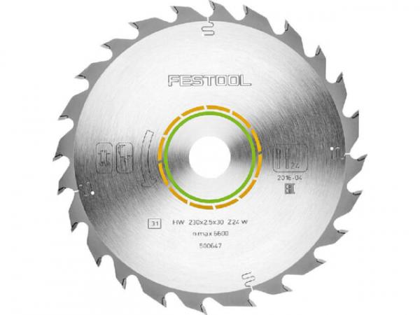 Kreissägeblatt Festool 230 x 30 x 2,5 mm, 24 Zähne
