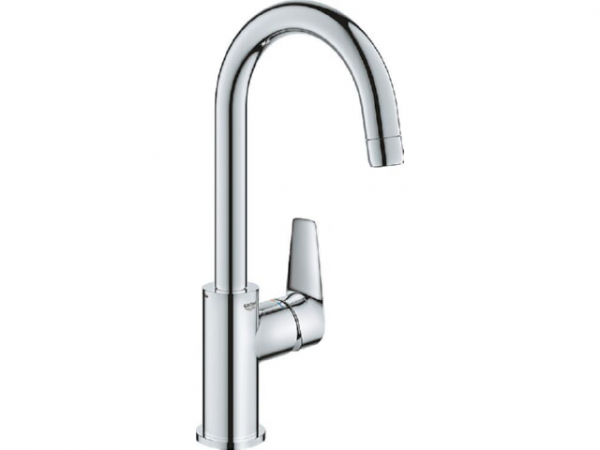 Waschtischmischer Grohe BauEdge L-Size, chrom PushOpen-Ablauf