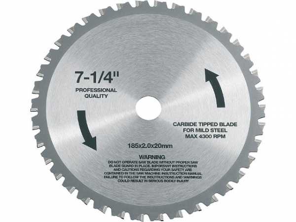 HM-Sägeblatt für Metall-Handkreissäge CSM 4060 185x20mm