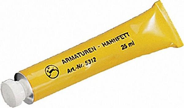 Armaturen-Hahnfett für 9 transparentes Hochtemperaturfett 25ml Tube