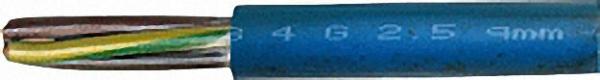 Gummileitung mit Schutzleiter TML-J 3 x 1, 5 qmm blau Meterware