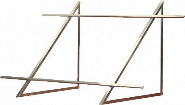 SUNEX Flachdachmontageset-Grundbausatz für 2 Röhren-Kollektoren