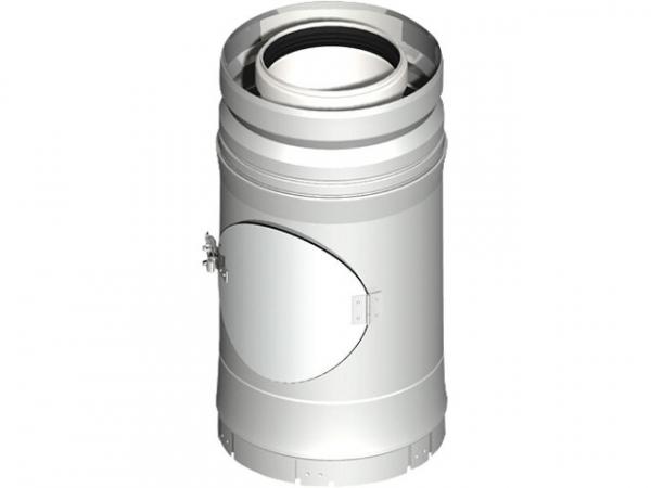 EVENES Kunststoff-Abgassystem Kontroll-Rohr, inklusive Klemmband DN 80/125