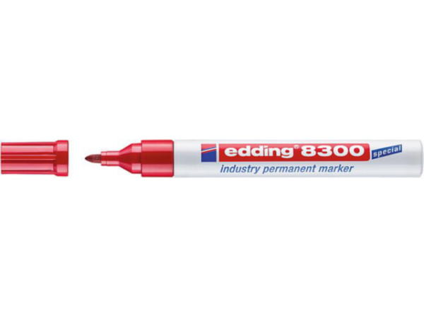 Permanentmarker Industrie Edding 8300 rot