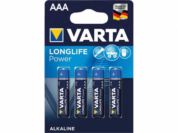 VARTA High Energy Batterien V 4903 Blister B4, Micro 1,5V LR03, VPE 4 Stück