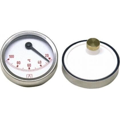 AFRISO Bimetall-Thermometer D=63mm exzentrisch, 20-100°C, blau