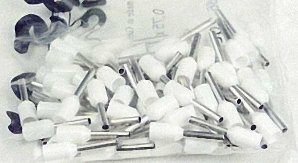 Ader-Endhülse isoliert 0, 75 x 14 weiß 1 Beutel 100 Stück
