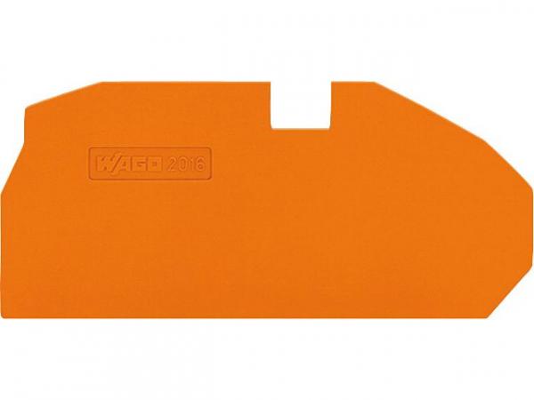 Abschluss- und Zwischenplatte 1 mm dick, orange, VPE 25 Stück