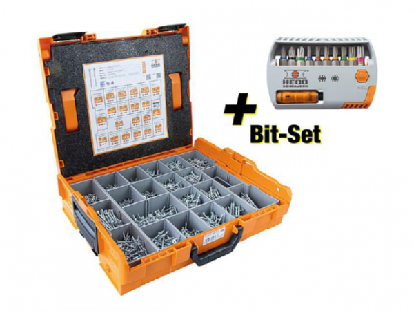 Sortiment HECO-TOPIX PLUS Senkkopf in L-BOXX 102, 3005 teilig (inkl. Bit Set 94 032 82)