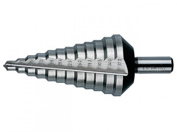 Stufenbohrer HELLER® HSS Ø 4 - 20 mm mit Zylinderschaft