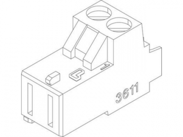 Anschlussklemme 2-pol SI orange everp 8718598882