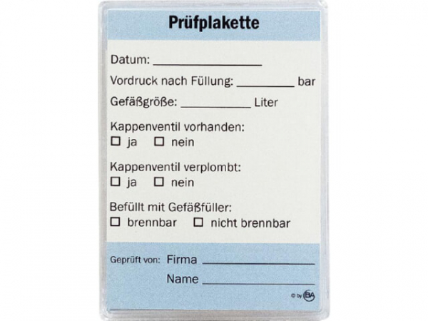 Prüfplaketten VPE 12 Stück