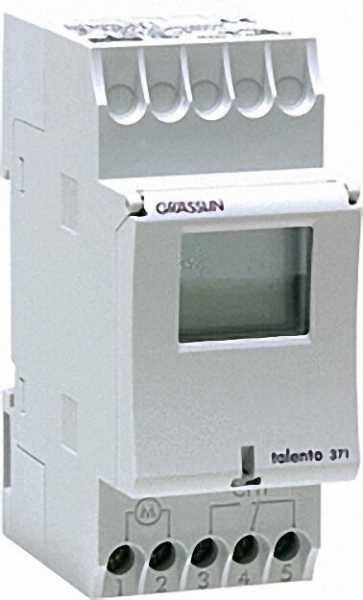 GRÄSSLIN Verteilerschaltuhr Digitale Schaltuhr 1 Kanal talento 371 pro