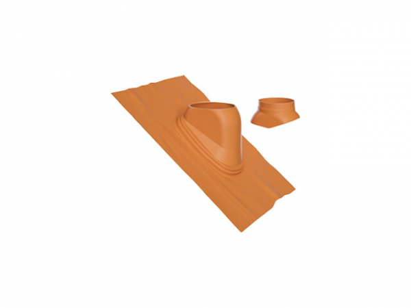 Buderus Universal-Dachziegel, Ø 125 mm, 35 °–55 °, rot, Regenkappe, 7738112514