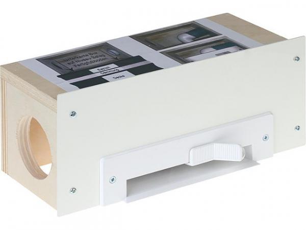Einbaubox für Sockel-Einkehrdüse Blende weiß beschichtet