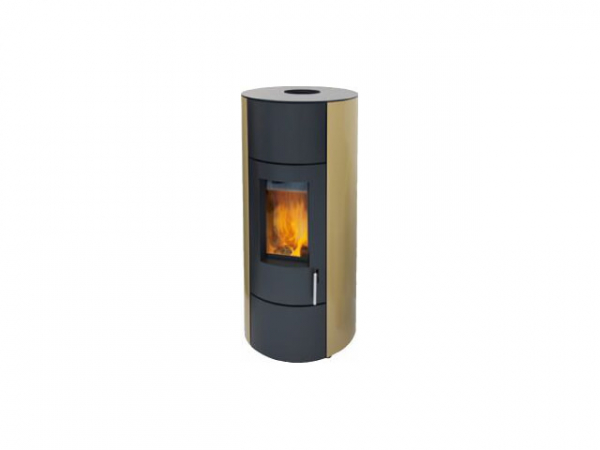 Buderus Kaminofen CEO water+, 8 kW, Seitenverkleidung black, Stahl black, rlu, 7736601183