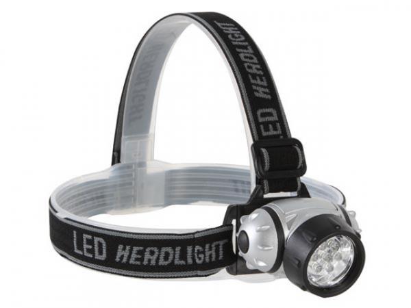 Stirnlampe mit 7 sehr hellen weißen LEDs EHL12
