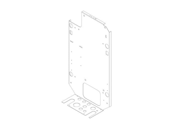 Buderus Montageanschlussplatte für Wärmepumpe 12kW, Ersatzteil passend für verschiedene Modelle, 8738104749