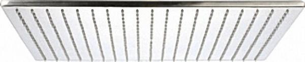EVENES Ultraflache Kopfbrause Edelstahl gebürstet 400x270mm ohne Brausearm
