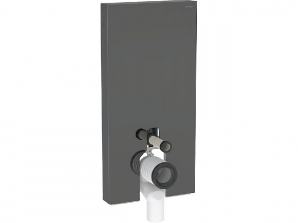 GEBERIT Monolith Plus Sanitärmodul für Stand-WC 101cm, Glas Lava/Aluminium schwarzchrom