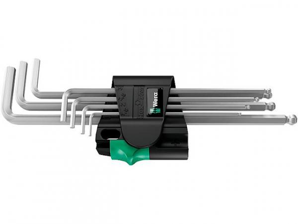 Winkelschlüsselsatz 7-teilig, 6-kant mit Magnet verchromt 1,5 - 6,0mm