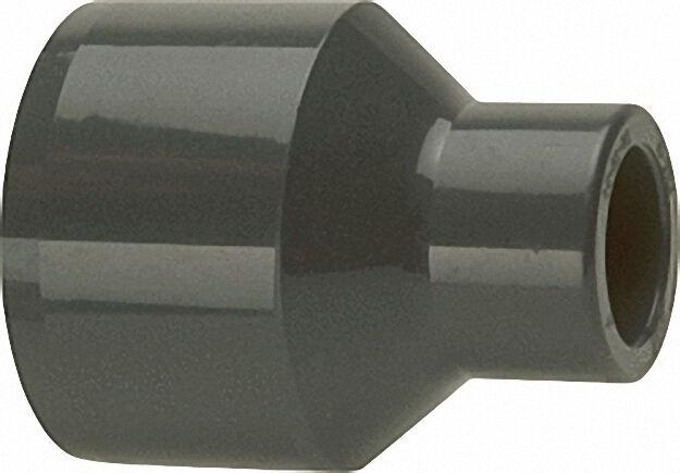 Pvc-u - KlebeMuffe Reduktion lang, 90 x 63mm, mit Klebstutzen und Kleb Pvc-u - KlebeMuffe Reduktion lang, 90 x 63mm, mit Klebstutzen und Kleb