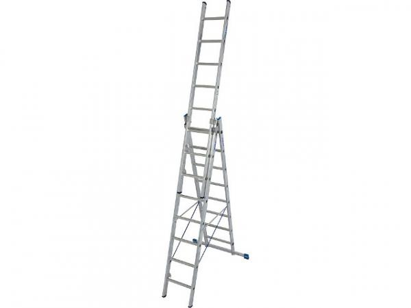 Vielzweckleiter KRAUSE STABILO 3x10 Sprossen mit Treppenfunktion
