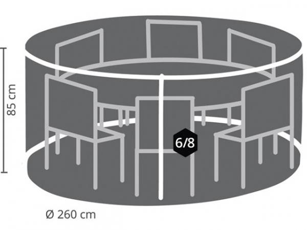 Schutzhülle für das Runde Lounge Set d 200 cm OCGS200