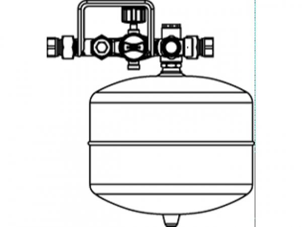 VIESSMANN 7438529 Vitoset Sicherheitscenter mit Ausdehnungsgefäß 12 Liter