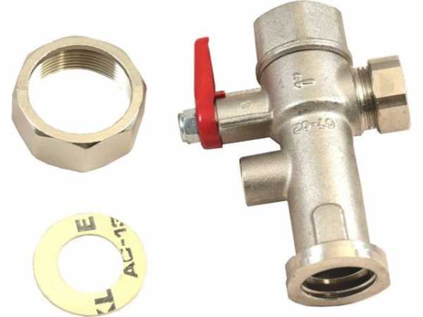 WOLF 2400501 Absperrarmatur 1'Rücklauf ohneThermometer