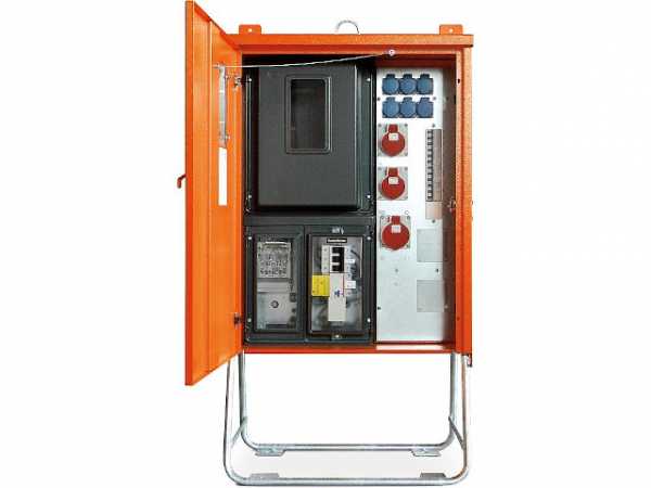 Anschluss-Verteiler AV40.1/21-6 28KVA, FI Typ B, CEE 2x16A, 1x32A, 6x Schuko