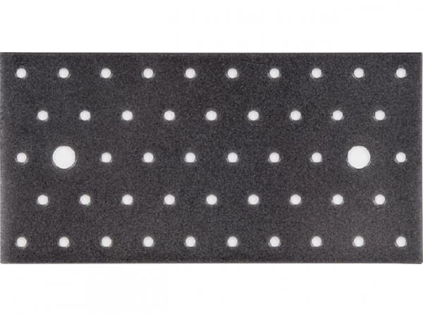 Lochplatte DURAVIS 200 x 100 x 2 mm, Material: Stahl, sendzimirverzinkt, Oberfläche: schwarz-diamant
