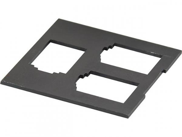 Einbauplatine Datentechnik Unterflur, 19,35x21,55mm schwarz